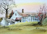 22 Barbara Hilton 'Cottage in Colwall' Watercolour.JPG